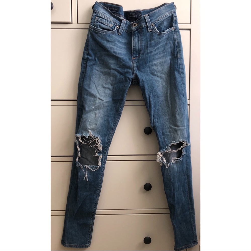 Lucky Brand Brooke Jean Jegging with Knee Rips